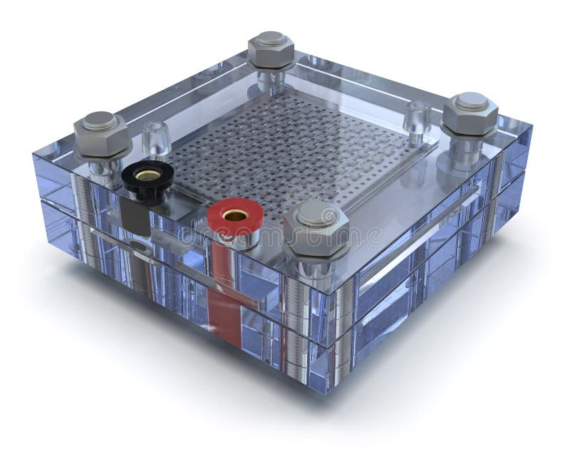 Hydrogen Fuel Cell AA (LR6) Batteries Stock Illustration Illustration