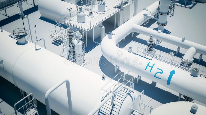 Hydrogen Hub: Futuristic H2 Production Facilities
