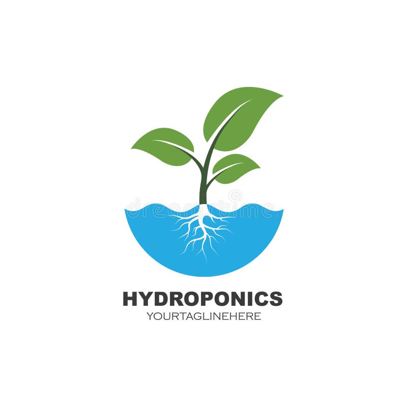 Hydroponics Logo Vector Illustration Design Stock Vector - Illustration