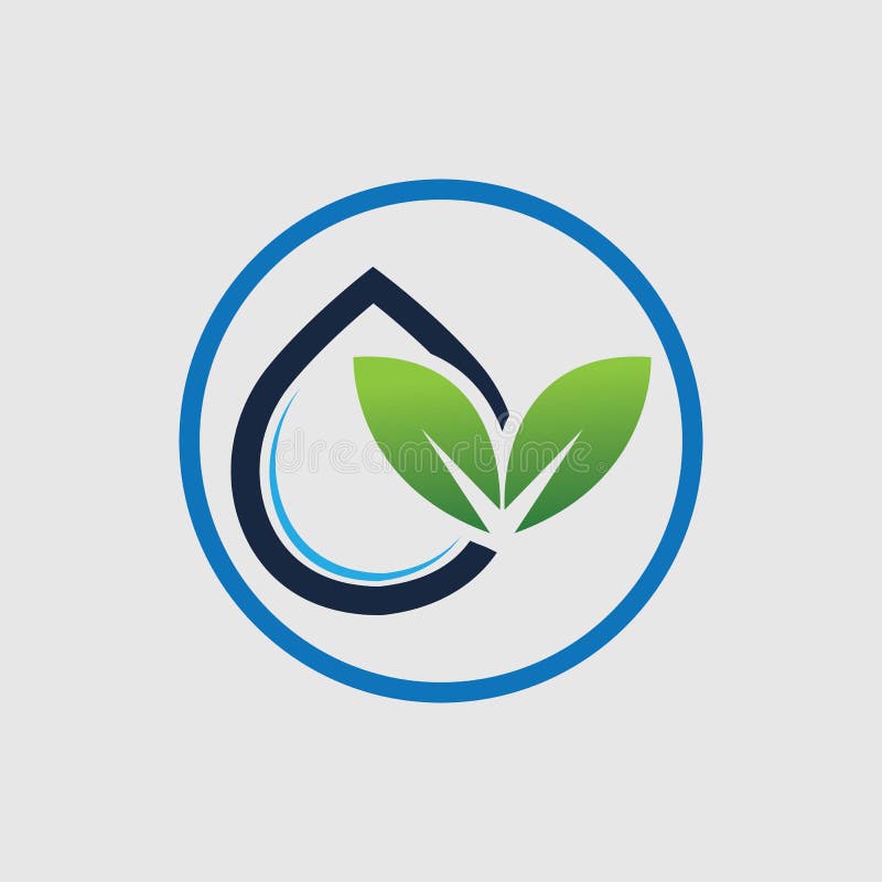 Hydroponics Logo Vector Illustration Design Template Stock Vector