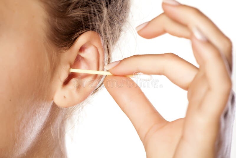 Hygiène d'oreilles photo stock Hygiène d'oreilles photo stock