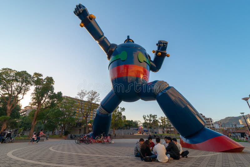 HYOGO NAGATA-KU, KOBE-SHI, JAPÃO 10 DE NOVEMBRO DE 2018: Um grupo de fotografia de stock