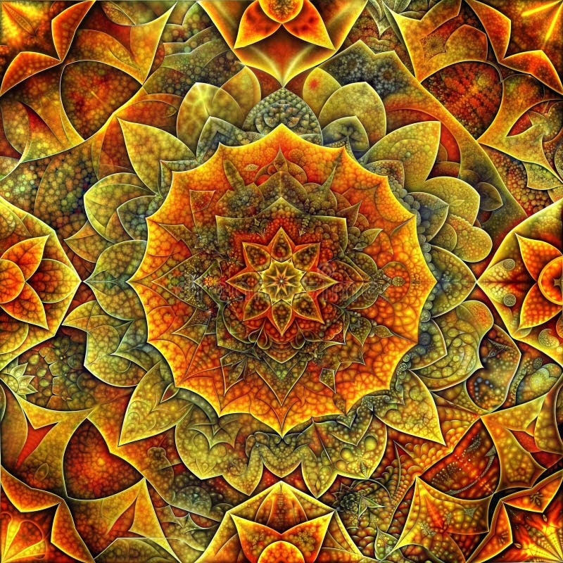 Hyper-detailed seamless tile pattern for design and textile, image royalty free illustration.