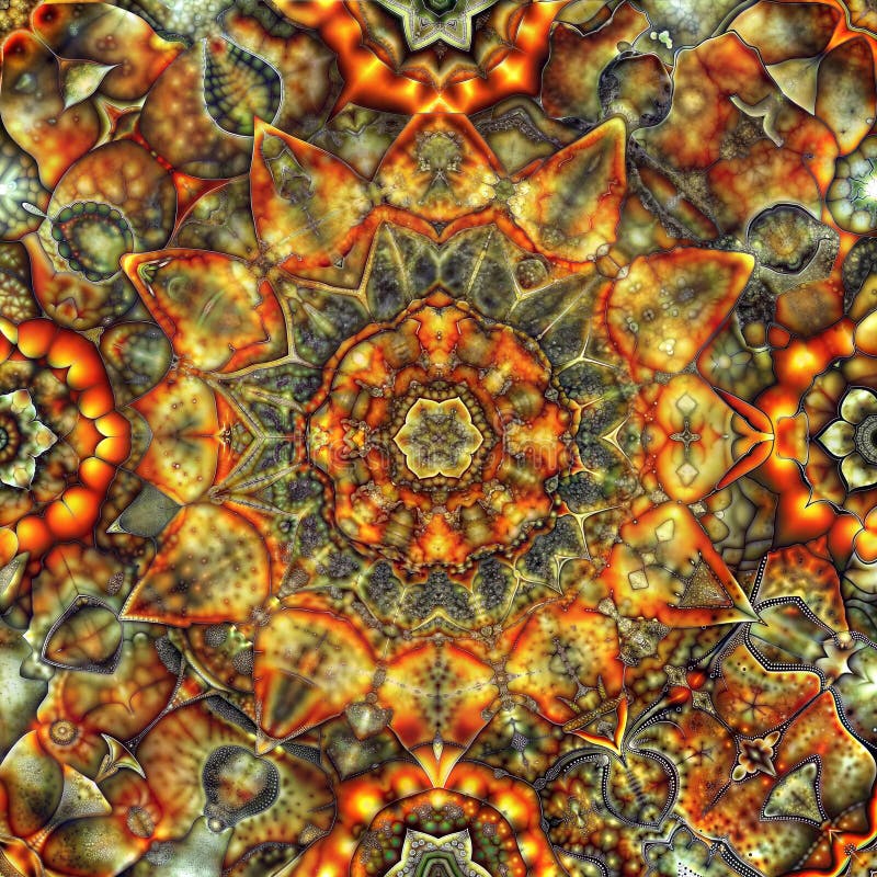 Hyper-detailed seamless tile pattern for design and textile, image royalty free illustration.