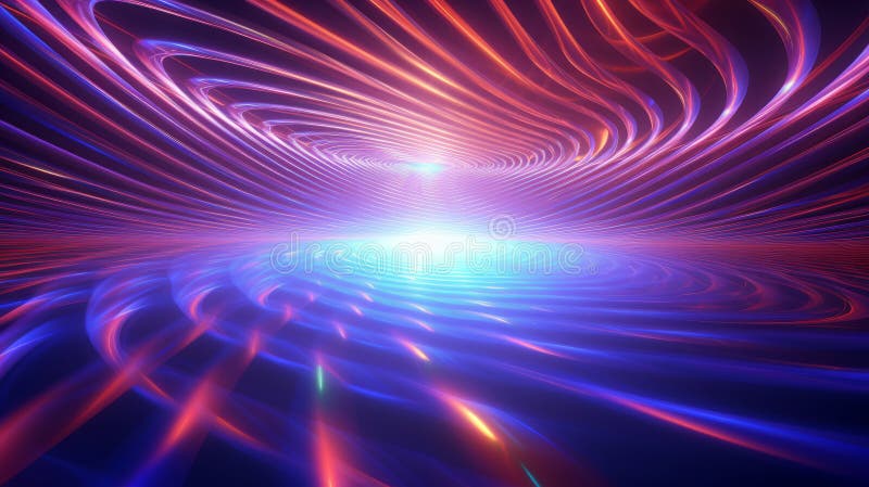 Hyper zoomed in phenomenon 3d render royalty free illustration