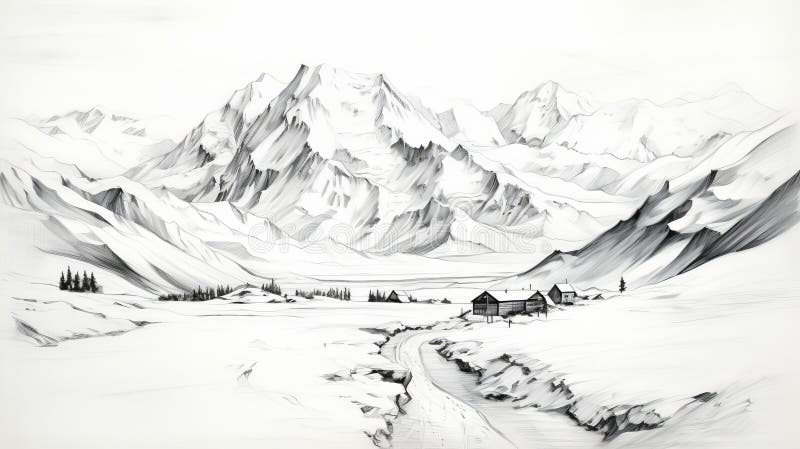 Detailed, realistic image of snowy mountain peaks png download - 4176*4100  - Free Transparent Moutains png Download. - CleanPNG / KissPNG