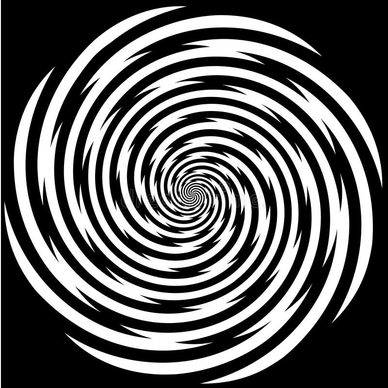 Hypnosspiral vektor illustrationer