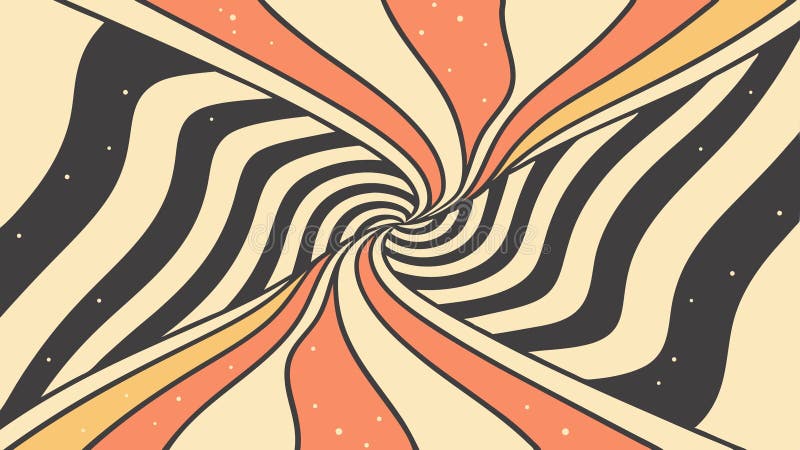 Hypnotic swirling abstract tunnel, psychedelic art, vector design Generative AI royalty free illustration