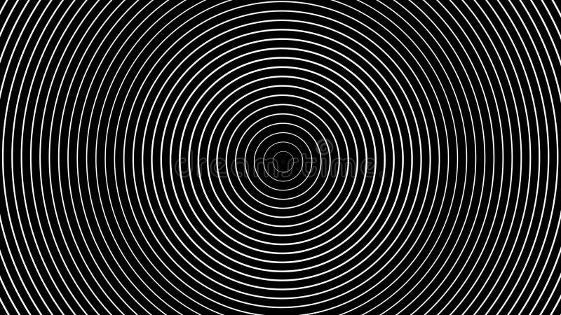 Hypnotizing Abstraction of White Rings Moving on Black Background Stock  Video - Video of animated, circle: 114818517