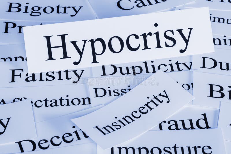 Hypocrisy Concept and Words