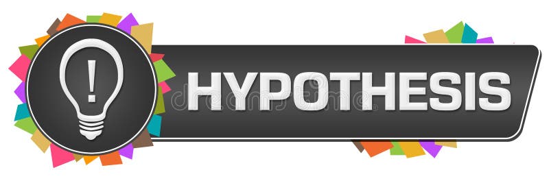 Hypothesis Random Dark Colorful Circular Bar vector illustration