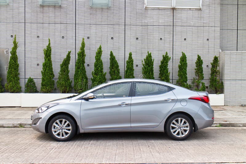 Hyundai Elantra 2014 royalty-vrije stock fotografie Hyundai Elantra 2014 royalty-vrije stock fotografie
