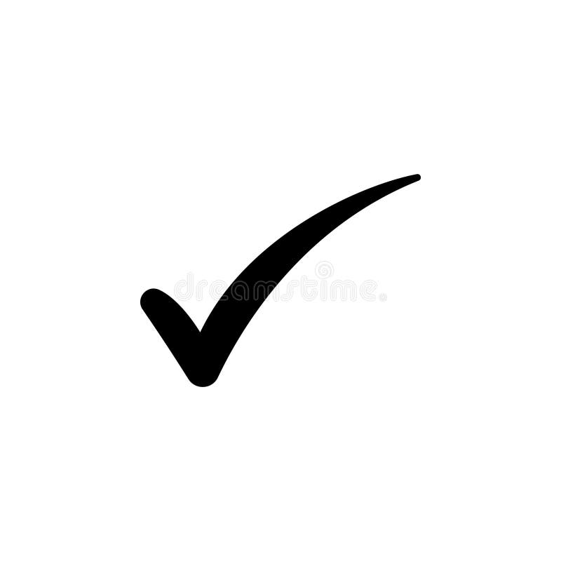 Häkchensymbol, Vektor stock abbildung Häkchensymbol, Vektor stock abbildung