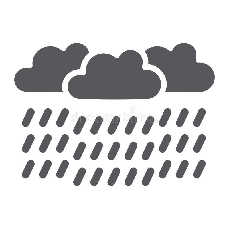 Hällregnskårasymbol, väder och meteorologi, raincloudtecken, vektordiagram, en fast modell på en vit bakgrund stock illustrationer Hällregnskårasymbol, väder och meteorologi, raincloudtecken, vektordiagram, en fast modell på en vit bakgrund stock illustrationer