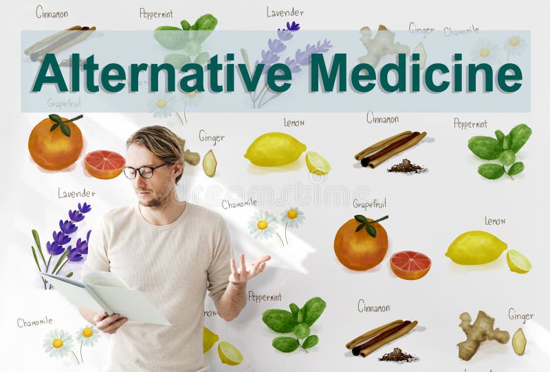 Hälsa Herb Therapy Concept för alternativ medicin royaltyfria bilder