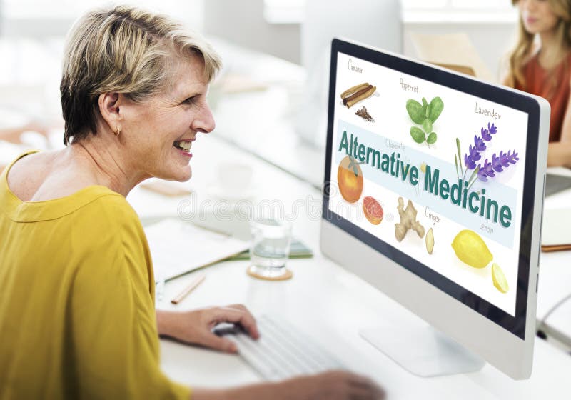 Hälsa Herb Therapy Concept för alternativ medicin royaltyfri fotografi