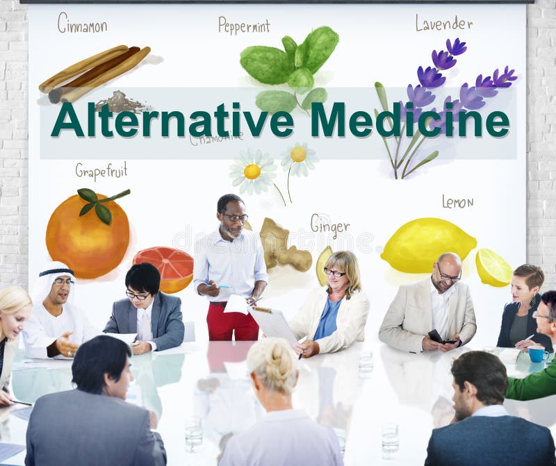 Hälsa Herb Therapy Concept för alternativ medicin fotografering för bildbyråer