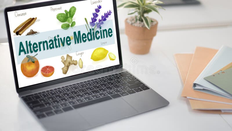 Hälsa Herb Therapy Concept för alternativ medicin royaltyfri bild