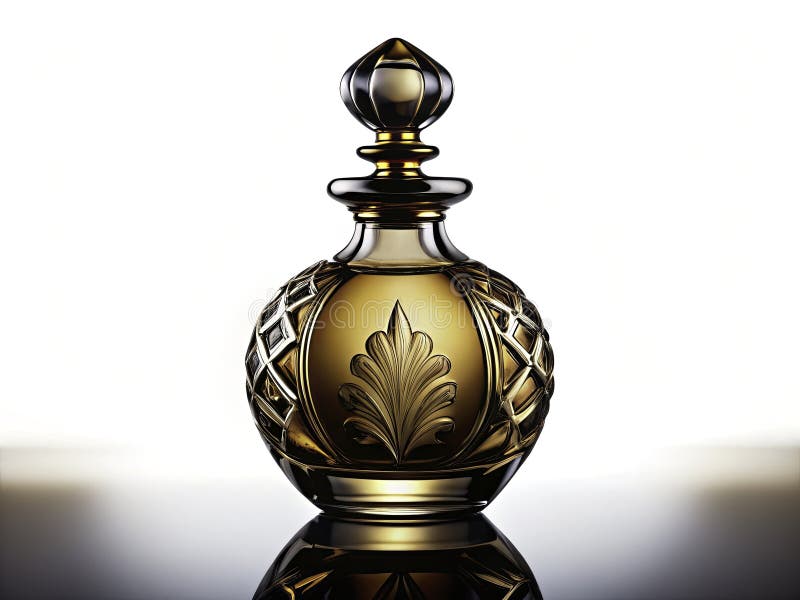 Hämtningsbar vintage Perfume Bottle Silhouette PNG Elegant Antique och Darkly Enchanting Design for Graphic Design Web stock illustrationer