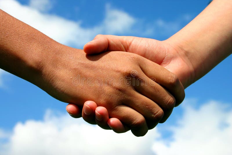Hände der Freundschaft stockfoto. Bild von indisch, hand 688738