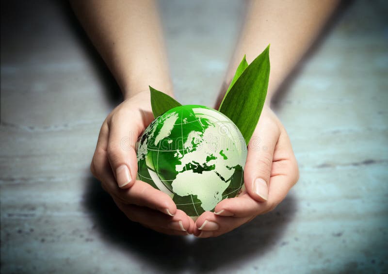 Hände mit grüner eco Weltkugel - Europa stockfoto Hände mit grüner eco Weltkugel - Europa stockfoto