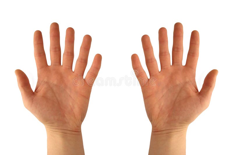 Hände mit sechs Fingern