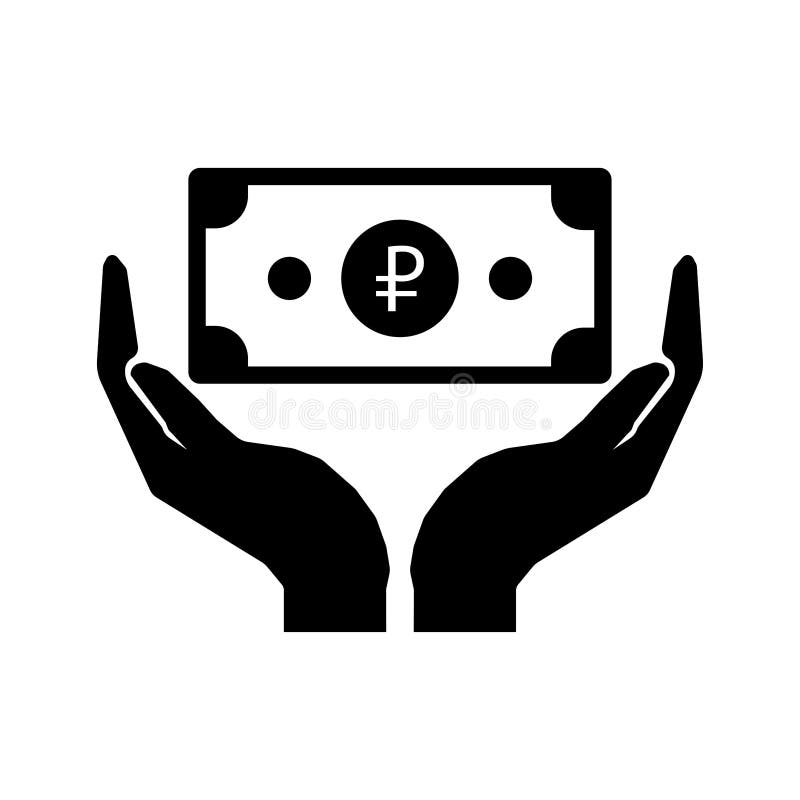 Hände und Papiergeld rubel Mach's gut Geldzeichen - eps10 vektor abbildung Hände und Papiergeld rubel Mach's gut Geldzeichen - eps10 vektor abbildung