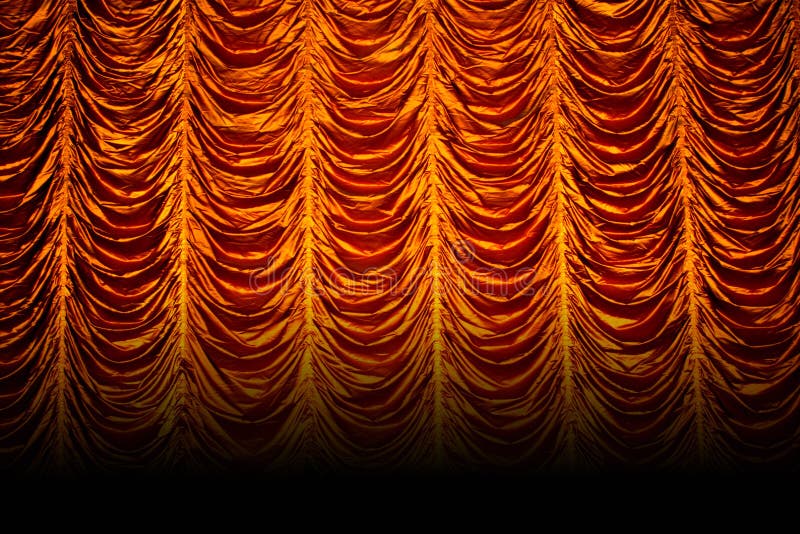Golden curtains in a theatre. Golden curtains in a theatre