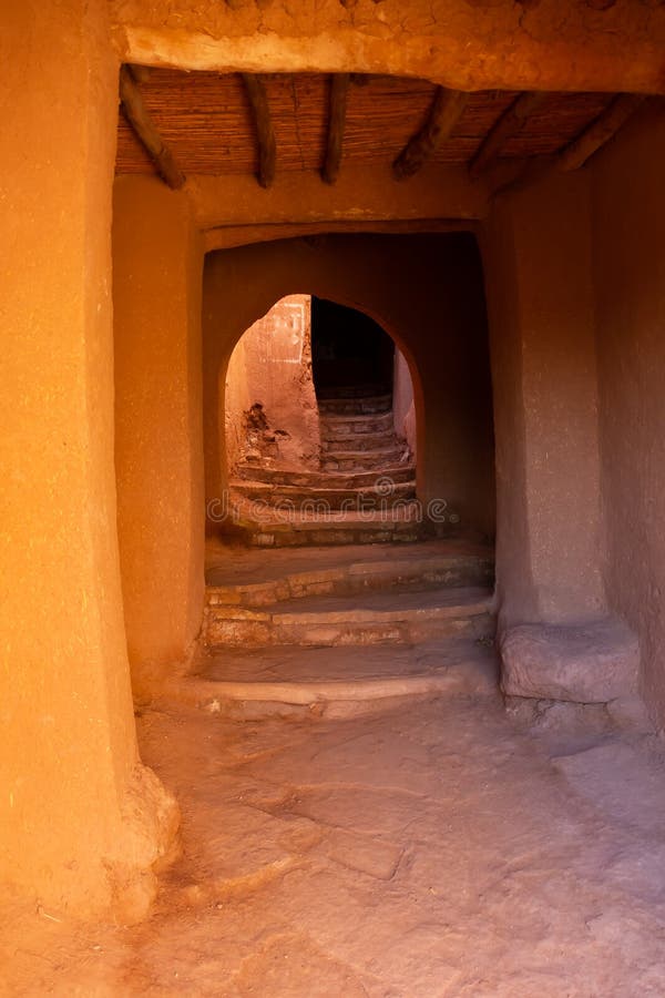 Härlig forntida gammal stad Ait Benhaddou nära Ouarzazate, kartbok, Marocko arkivbilder Härlig forntida gammal stad Ait Benhaddou nära Ouarzazate, kartbok, Marocko arkivbilder