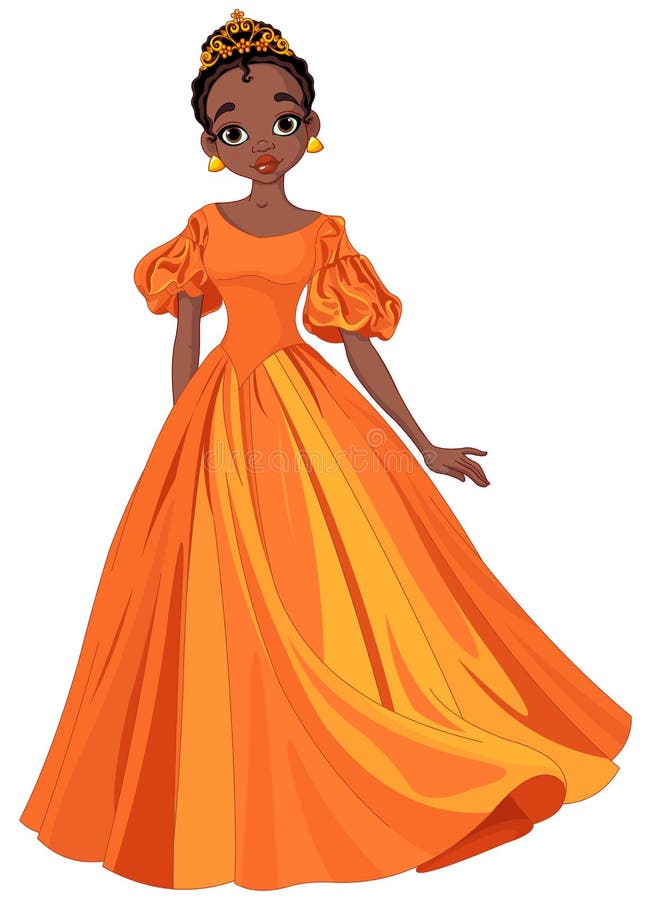 Illustration of beautiful African princess. Illustration of beautiful African princess