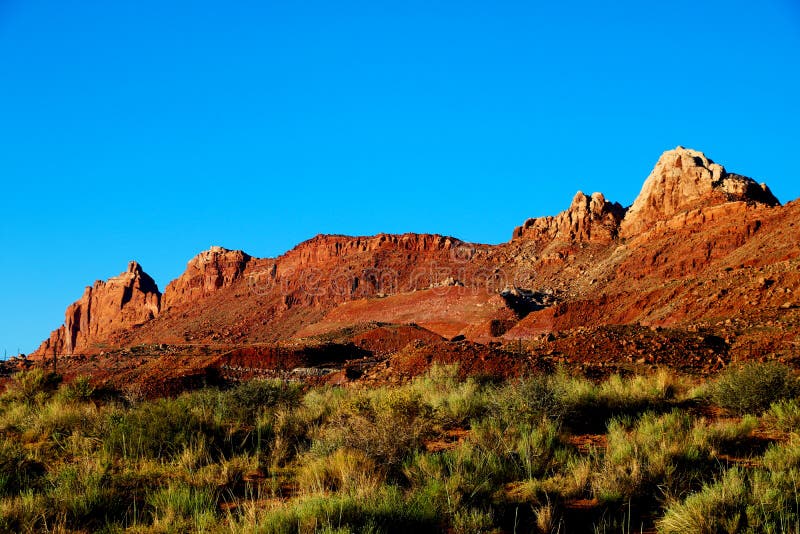 Härlig sikt av de fantastiska sandbildande i den berömda solnedgången, Arizona, USA fotografering för bildbyråer Härlig sikt av de fantastiska sandbildande i den berömda solnedgången, Arizona, USA fotografering för bildbyråer