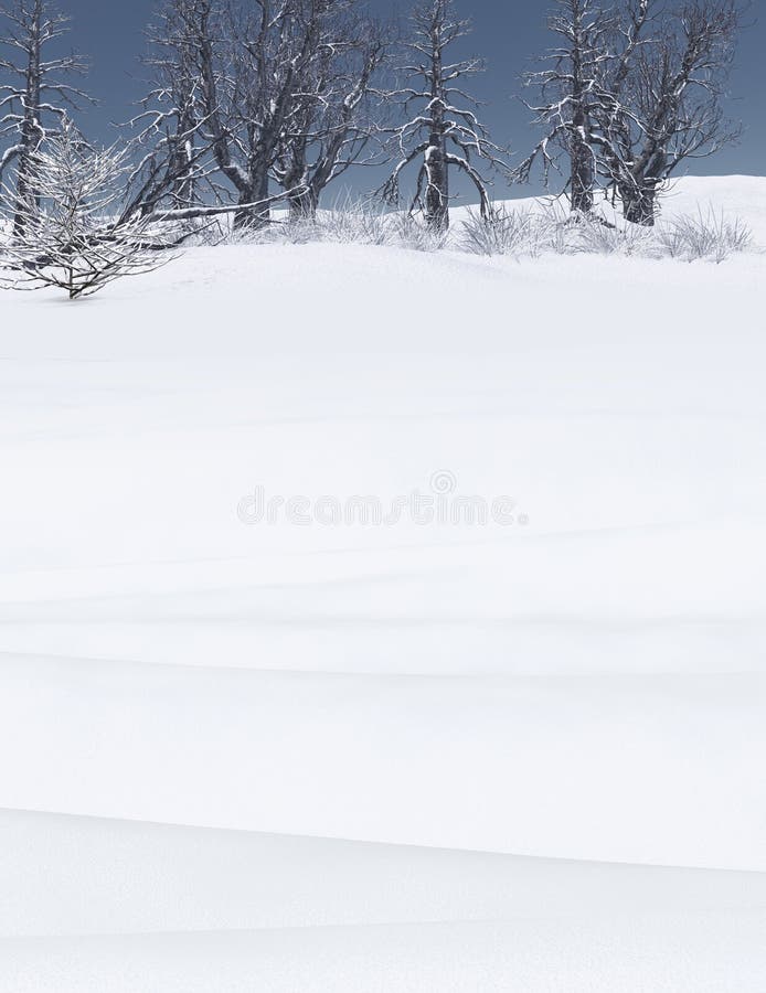 Härlig vinter Forest Landscape Background royaltyfri illustrationer