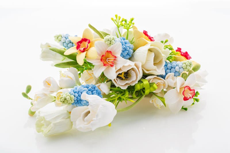 Härlig vårblommabukett royaltyfri bild Härlig vårblommabukett royaltyfri bild