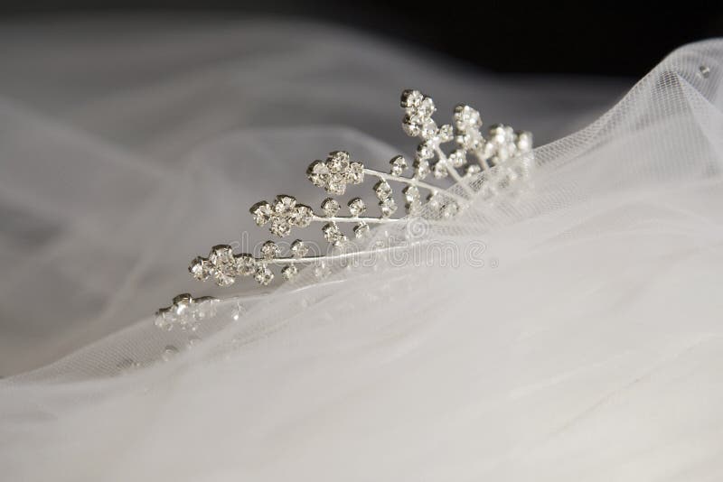 Vacker bröllopstiara arkivbilder