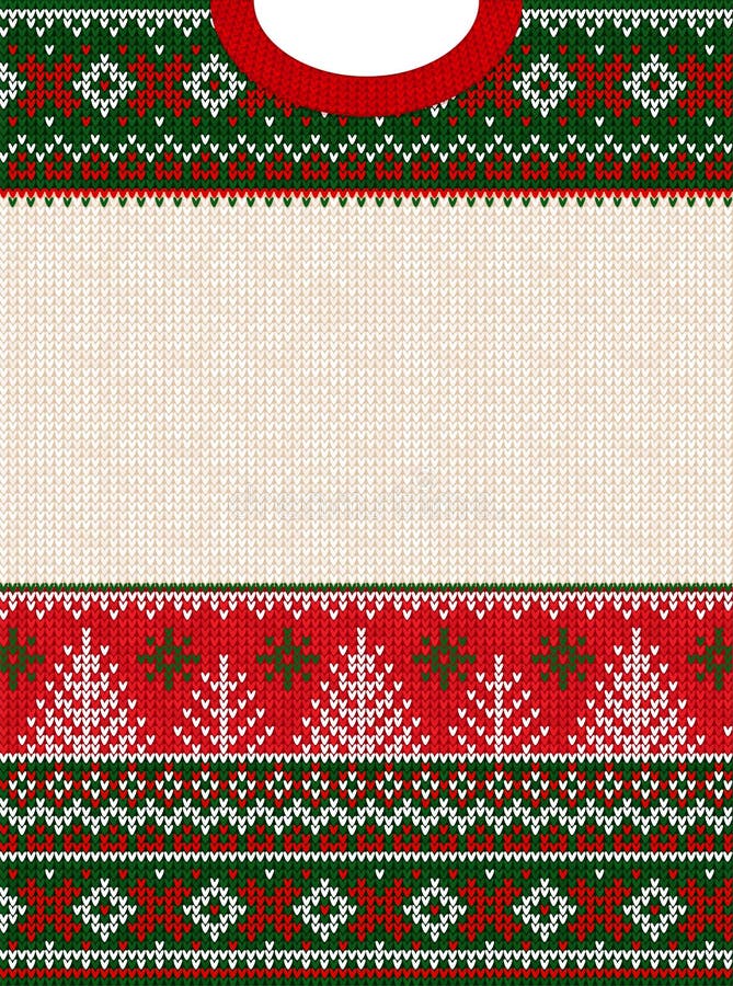 Hässlicher Strickjacke frohe Weihnacht-guten Rutsch ins Neue Jahr-Gruß-Kartenrahmen