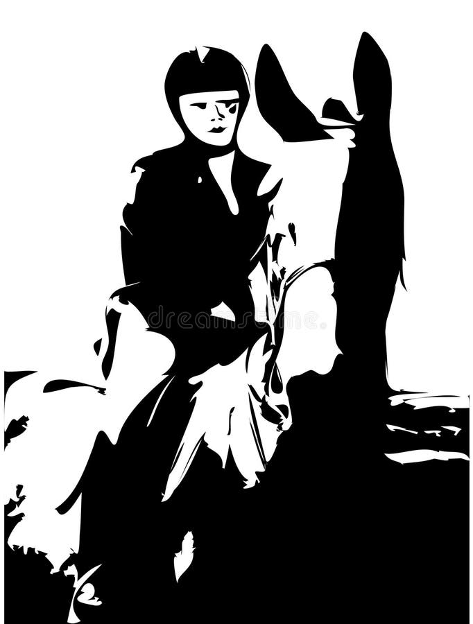Download Hästridning vektor illustrationer. Illustration av sport - 43775