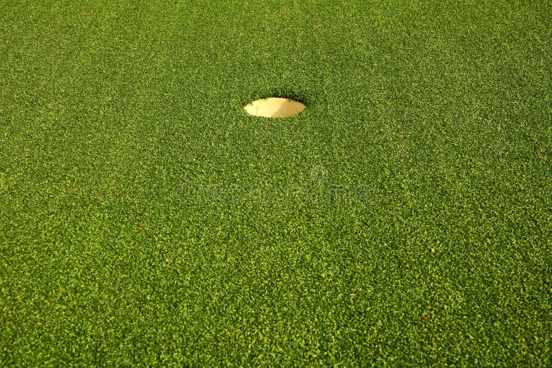 hål för golfgräsgreen arkivbild hål för golfgräsgreen arkivbild