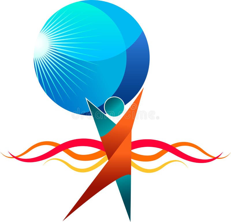 Hållande global logo