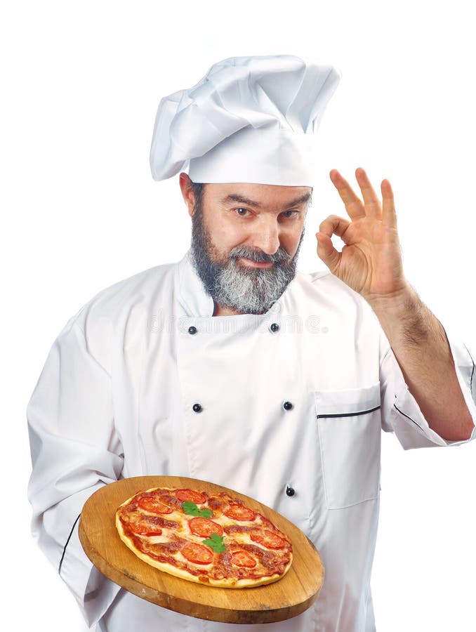 Hållande pizzanapoletana för högsta kock