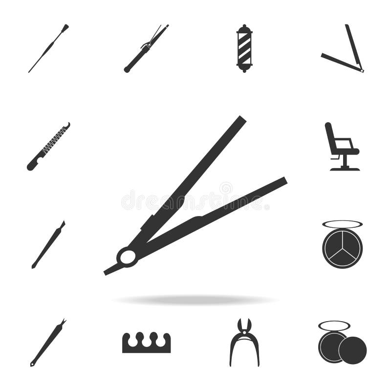 hårstraightenersymbol Detaljerad uppsättning av symboler för skönhetsalong Högvärdig kvalitets- symbol för grafisk design En av s vektor illustrationer hårstraightenersymbol Detaljerad uppsättning av symboler för skönhetsalong Högvärdig kvalitets- symbol för grafisk design En av s vektor illustrationer