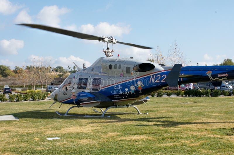 Hélicoptère de secours photo stock Hélicoptère de secours photo stock