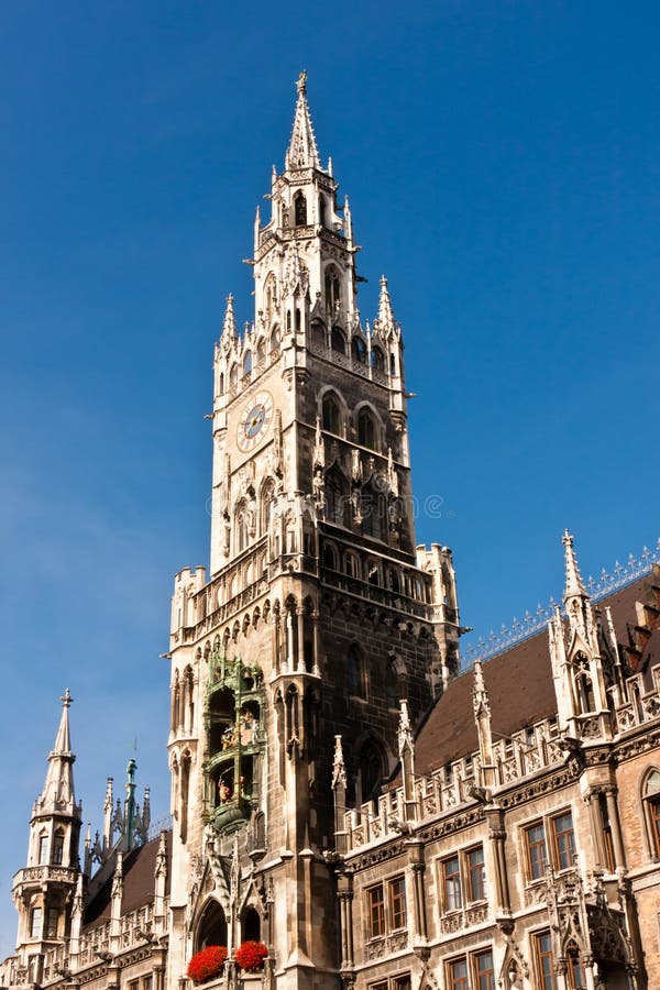 Hôtel de ville neuf à Munich, Allemagne images libres de droits Hôtel de ville neuf à Munich, Allemagne images libres de droits