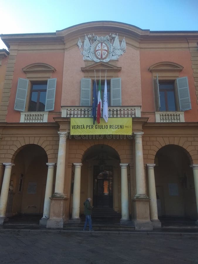 Hôtel de ville de Reggio Emilia image libre de droits