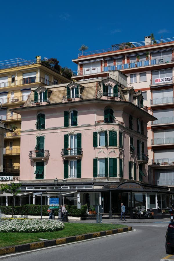 Hôtel la Riviera, Rapallo, Italie photo stock Hôtel la Riviera, Rapallo, Italie photo stock