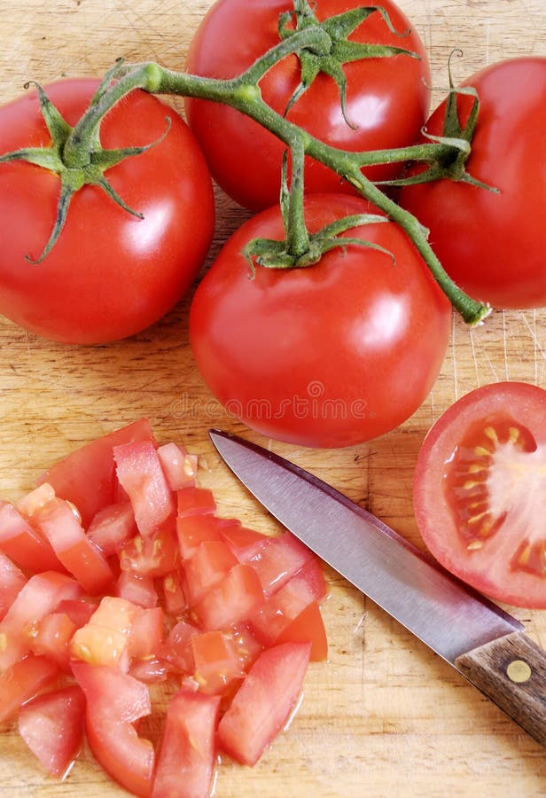 Högg av tomater