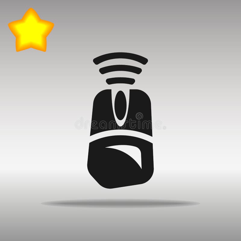 Högkvalitativt begrepp för symbol för logo för knapp för symbol för svart för datormusWi fi stock illustrationer Högkvalitativt begrepp för symbol för logo för knapp för symbol för svart för datormusWi fi stock illustrationer