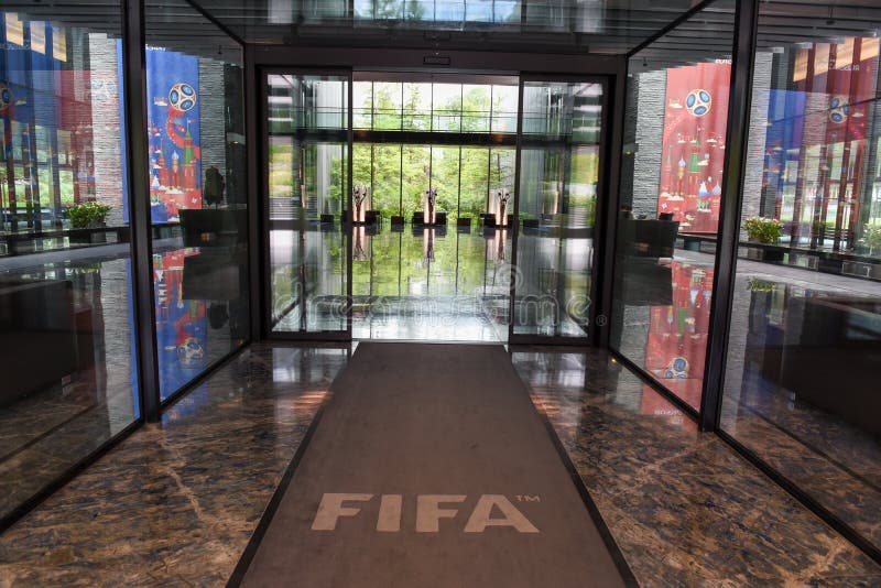 Högkvarter av FIFA på Zurich på Schweiz arkivfoto Högkvarter av FIFA på Zurich på Schweiz arkivfoto