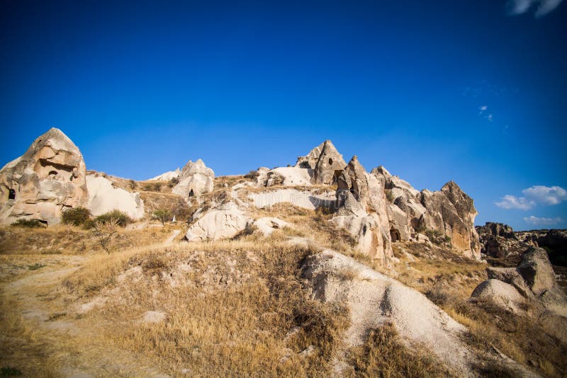 Höhlen in Cappadocia, die Türkei lizenzfreie stockfotos