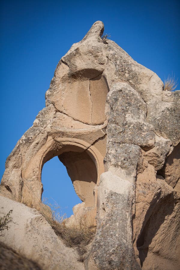 Höhlen in Cappadocia, die Türkei lizenzfreies stockfoto