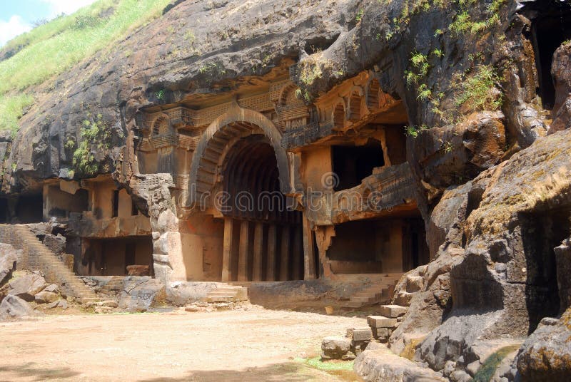 Höhlen Sie Tempel, Bhaja, Maharashtra, Indien aus stockbilder Höhlen Sie Tempel, Bhaja, Maharashtra, Indien aus stockbilder